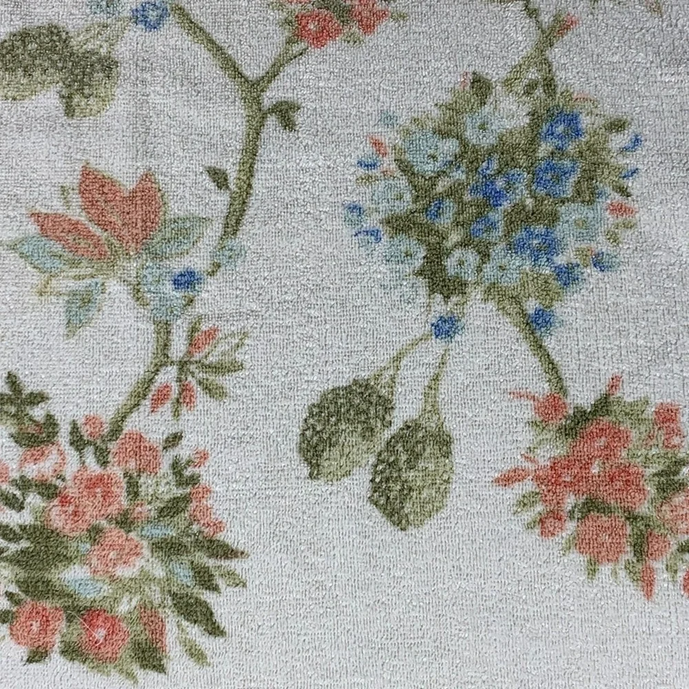 Vintage Fieldcrest Floral Patterned Bath Towel Cotton 23